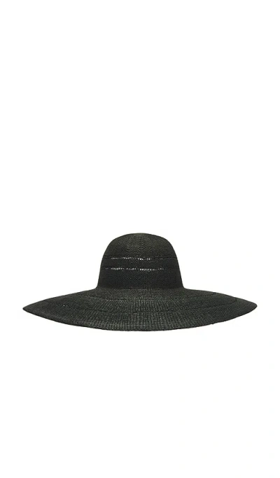 Lack Of Color Riviera Ultrawide Hat In Noir