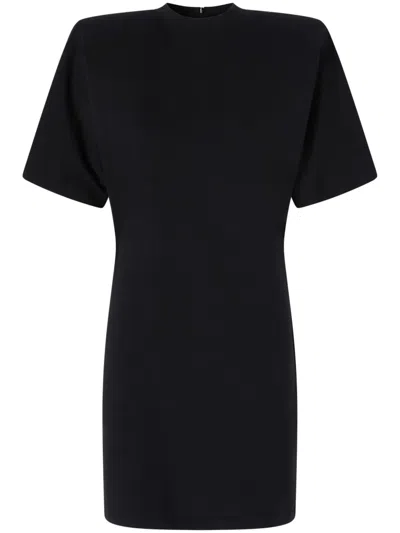 Pinko 'grady' Dress With Short Sleeves And Belted Waist In Black