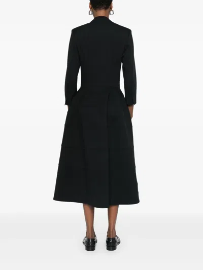 Aganovich Panelled Coat In Black