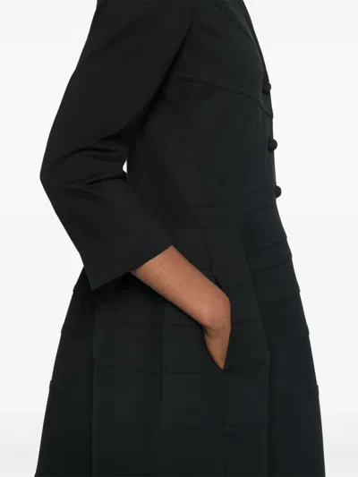 Aganovich Panelled Coat In Black