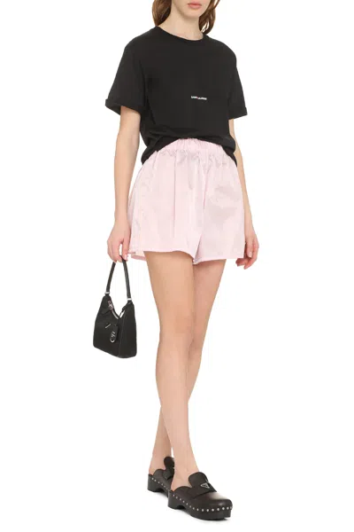 Shop Saint Laurent Black Boyfriend T-shirt With Logo