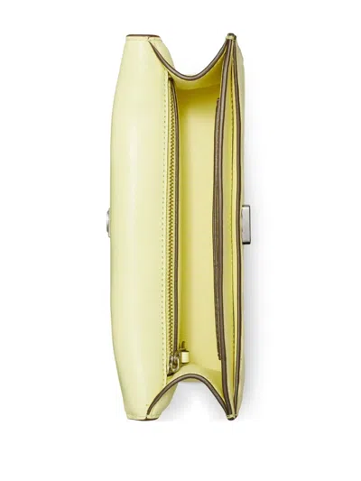Tory Burch Frozen Zest Goat Leather Bags In Yellow