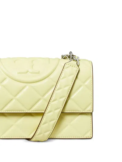 Tory Burch Frozen Zest Goat Leather Bags In Yellow