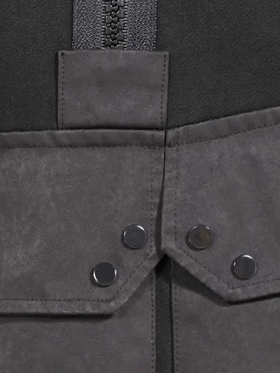 Ten C Cotton Hoodie In Black