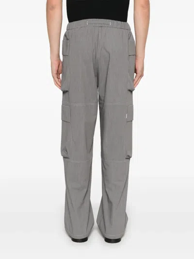 Bonsai Drawstring Cargo Pants In Grey