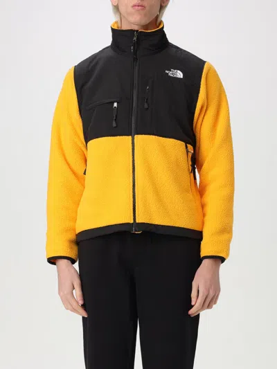 The North Face Retro Denali Black/yellow Jacket In Yellow
