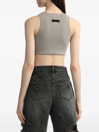 Essentials Sleeveless Top In Grey