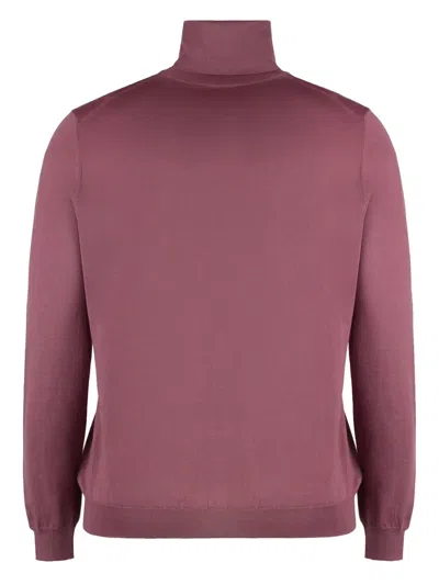 Malo Cashmere Turtleneck Pullover In Pink