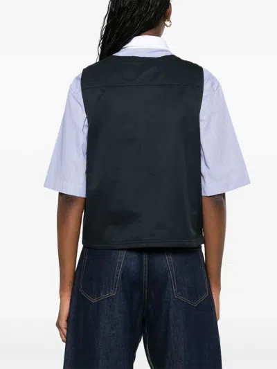 Barbour Utility Vest Multiple Pockets In Blue