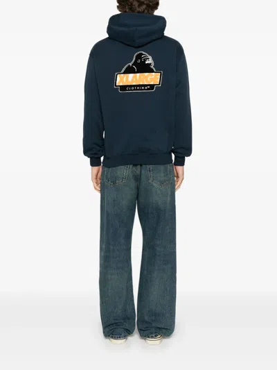 Xlarge Chenille Slanted Og Hoodie In Blue