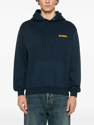 Xlarge Chenille Slanted Og Hoodie In Blue