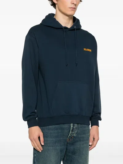 Xlarge Chenille Slanted Og Hoodie In Blue