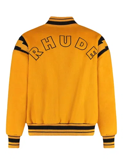 条纹边饰飞行员夹克