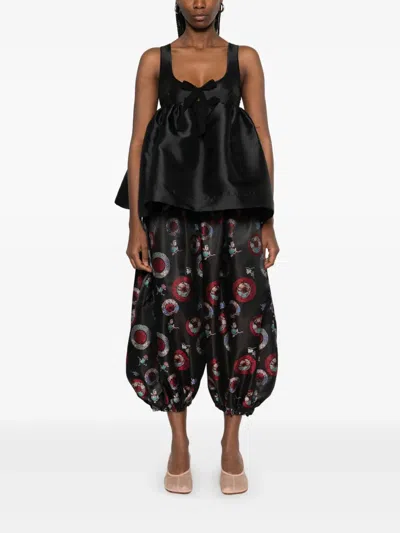 Comme Des Garçons Pants In Black Polyester In Black