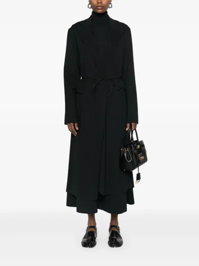 Aganovich Panelled Coat In Black