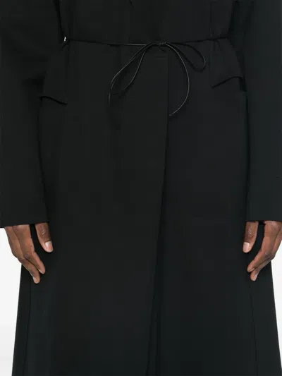 Aganovich Panelled Coat In Black