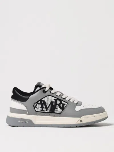 Amiri Grey 'classic Low' Sneakers With Maxi Logo On The Side And Logo Patch On The Tongue In Grey