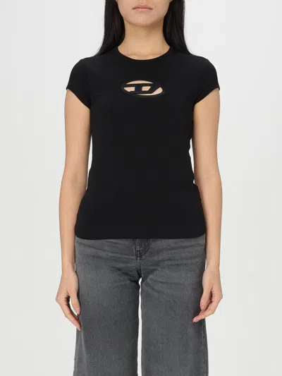 Diesel T-angie Logo T-shirt In Black