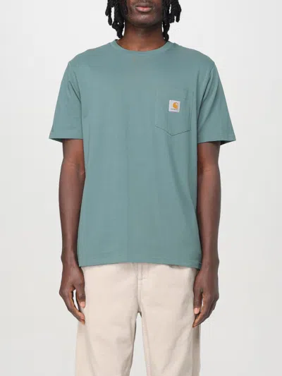Carhartt T Shirt With Chest Pocket In Green