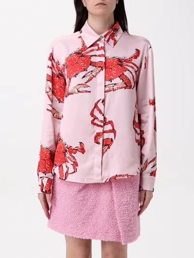 Msgm Long Sleeve Shirt In Pink