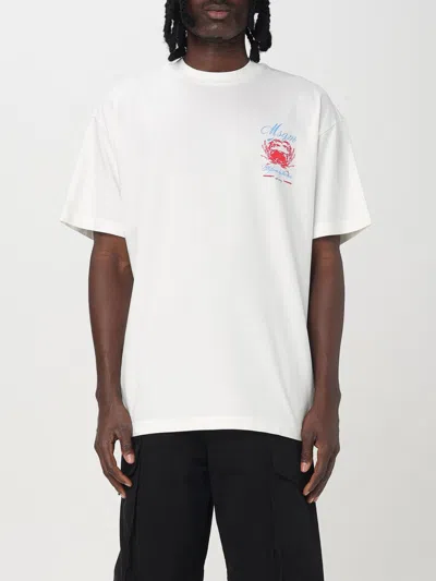 Msgm Man T-shirt White Size L Cotton In White