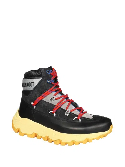 Moon Boot Tech Biker Ankle Boots In Black