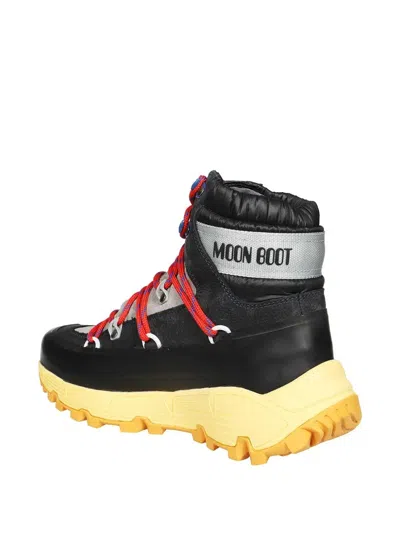 Moon Boot Tech Biker Ankle Boots In Black