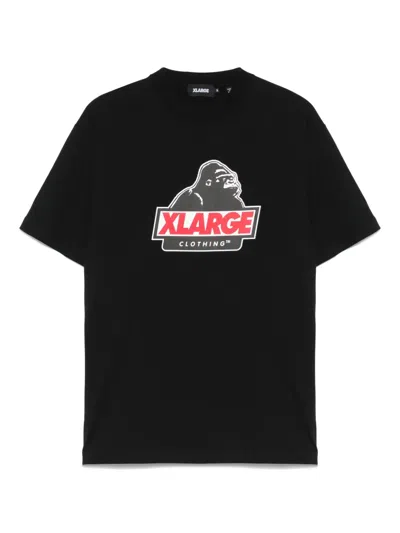 Xlarge Oversized T-shirt With Slanted Og Logo Graphic In Black