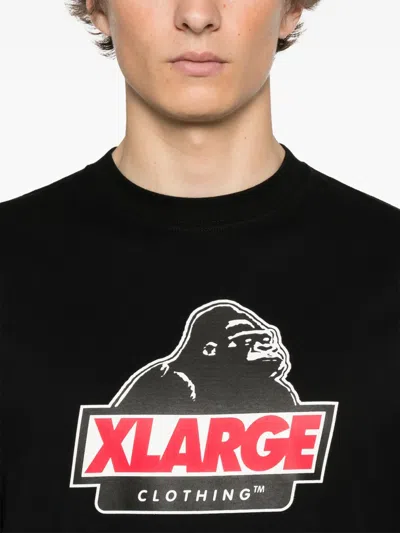 Xlarge Oversized T-shirt With Slanted Og Logo Graphic In Black