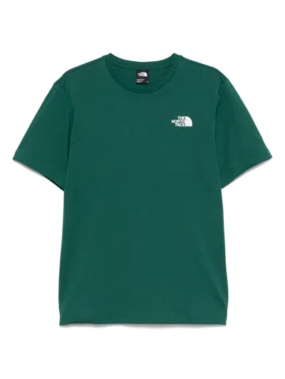 The North Face Box Nse Tee In Green