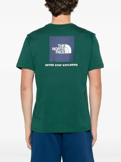 The North Face Box Nse Tee In Green