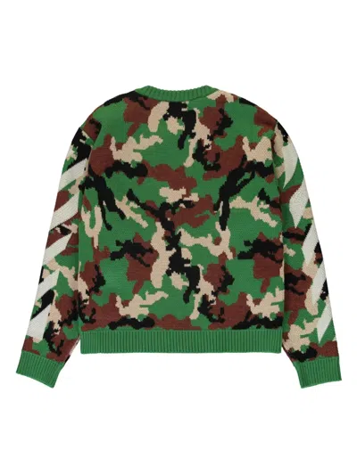 迷彩图案毛衣