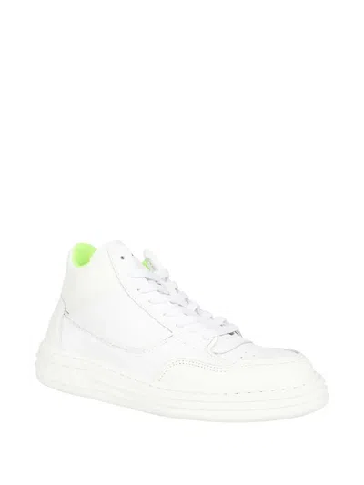 Msgm Leather Sneakers In White