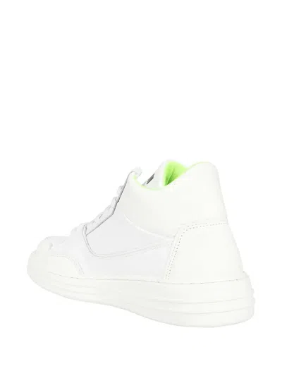 Msgm Leather Sneakers In White