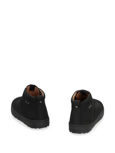 Volta Leather Desert Boots In Black