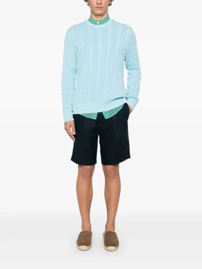 Polo Ralph Lauren Sky Blue Cable Knit Pullover