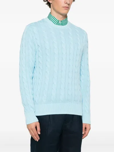 Polo Ralph Lauren Sky Blue Cable Knit Pullover