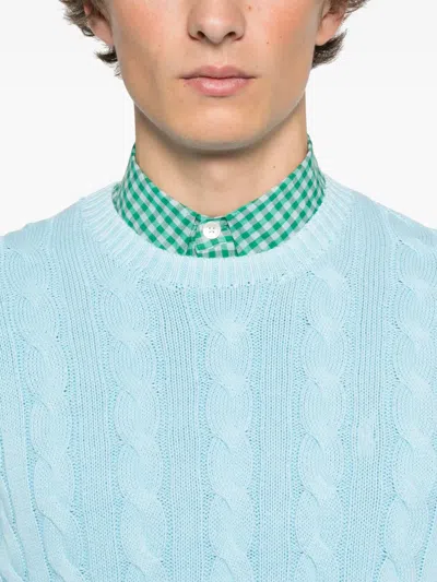 Polo Ralph Lauren Sky Blue Cable Knit Pullover