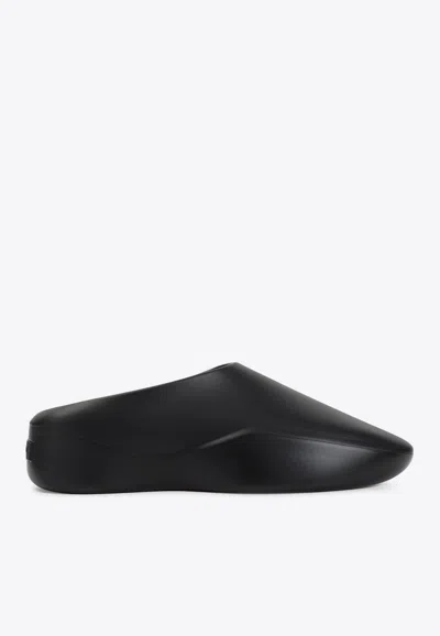 Shop Fear Of God Eva Runner Slippers In Black