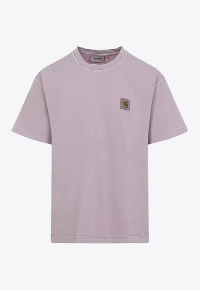 Carhartt Cotton Loose Fit T-shirt With Dropped Shoulders In Pink