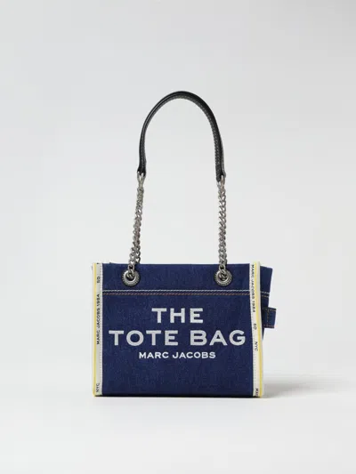 Marc Jacobs The Denim Chain Small Tote Bag In Denim