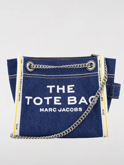 Marc Jacobs The Denim Chain Small Tote Bag In Denim