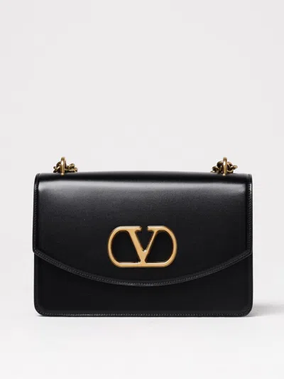 Valentino Vain Leather Shoulder Bag In Black