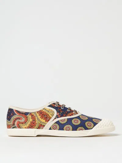 Valentino Sneaker Bay By Bay Denim Print In Multicolor