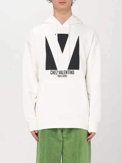 Valentino Sweatshirt Man In White