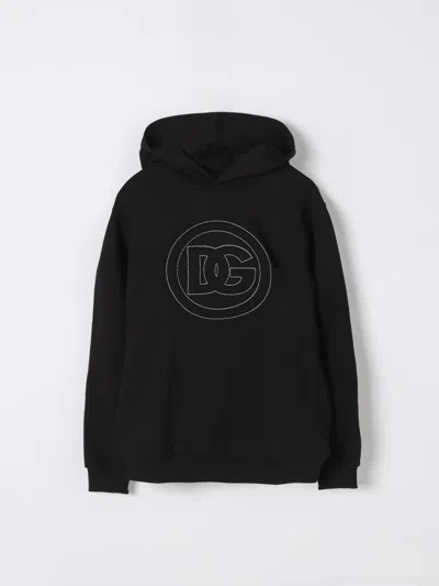 Dolce & Gabbana Hooded Sweatshirt In Black