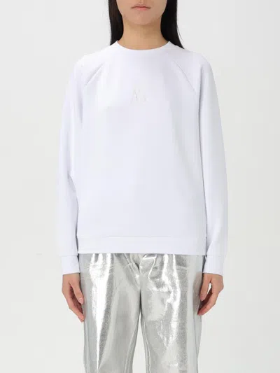 Armani Exchange Long Sleeve Sweatshirt In White