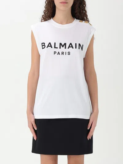 Balmain White T-shirt In Multi
