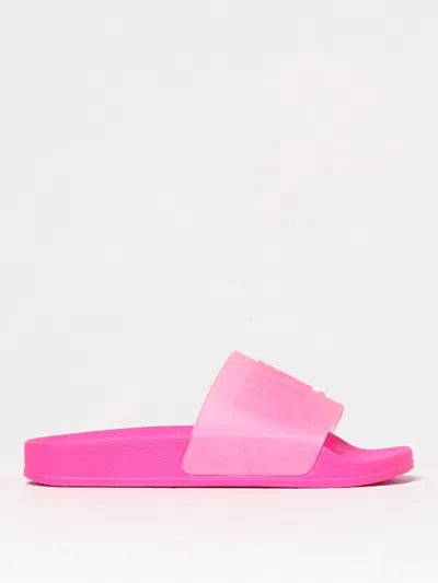 Diesel Kids' Mayemi Branded Slide Slippers In Pink | ModeSens