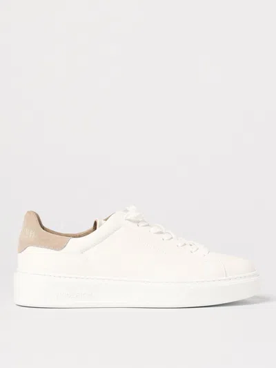 Woolrich Court Sneakers With Contrast Heel Tab In White